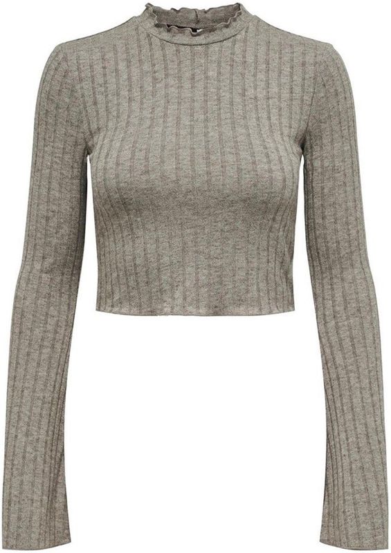 Only Tonja Top Met Lange Mouwen Beige S Vrouw
