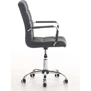 In And OutdoorMatch Bureaustoel Devon - Zwart - Stof - Hoge kwaliteit bekleding - Luxe bureaustoel - Moderne uitstraling