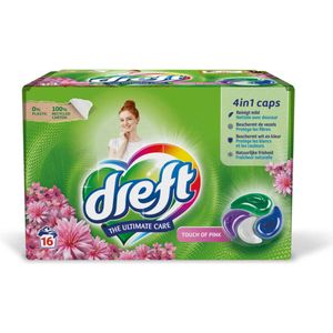 Dreft Wasmiddel Capsules Touch of Pink 16 stuks