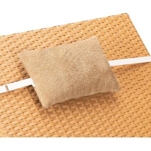 JEMIDI hoofdsteun voor tuin ligbed - Kussen met vulling voor ligstoel - 30 x 20 cm - Wasbare hoes met elastiek - Verschillende kleuren