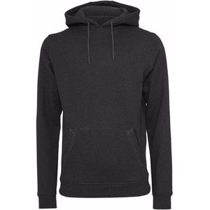 Build Your Brand Heren Zware Pullover Hoodie (Zwart) XXL