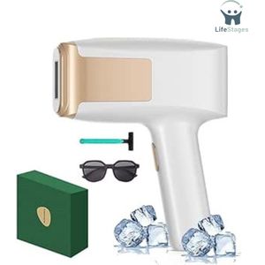 LifeStages - Laser Ontharingsapparaat - Met Saffier-Koelsysteem - Pijnloze Ontharingsmachine Voor Thuis
