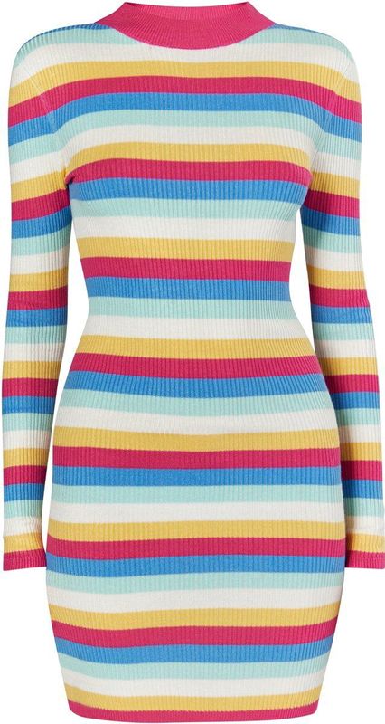 myMo - Gebreide Jurk - Aansluitend - Viscosemix