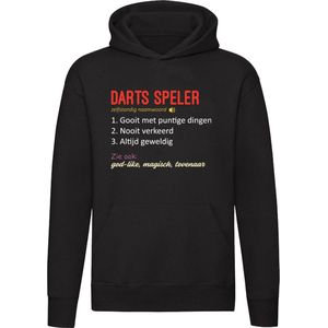 Darts Speler Hoodie - pijlen - toernooi - dartbord - score - focus