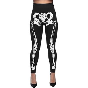 Boland - Legging Bones (M) - Volwassenen - Vrouwen - Skelet - Halloween en Horror