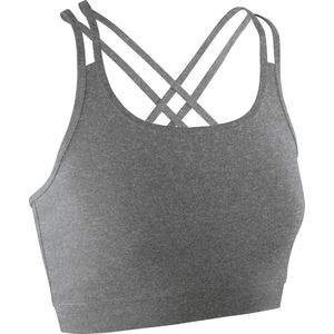 Spiro Dames/dames Fitness Mouwloze Gewas Top (Sportgrijs mergel)