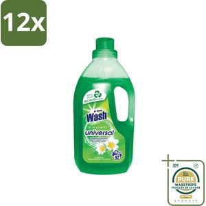 At Home - Wash - Wasmiddel - Alle Was - Frisse Geur - 42 Wasbeurten - Voordeelverpakking - 12 stuks - Vlekkenverwijderaar - Frisse geur