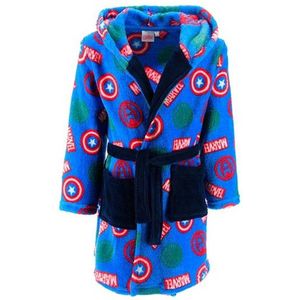 Marvel Badjas - Blauw - zachte fleece ochtendjas - The Avengers - maat 116