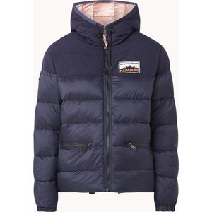 Napapijri Ater gewatteerde jas met capuchon - Blauw - Maat M