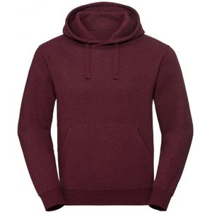 Russell Unisex Authentieke Melange Hooded Sweatshirt (Bourgondië Melange)