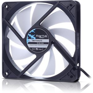 Fractal Design Silent Series R3 50mm Computer behuizing Ventilator 5 cm Zwart, Wit