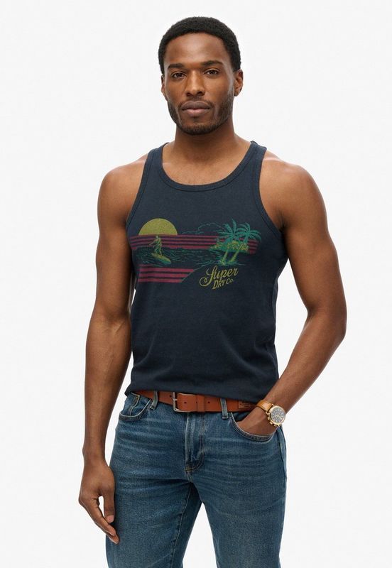 Superdry - Outdoor Stripe - Mouwloos T-shirt