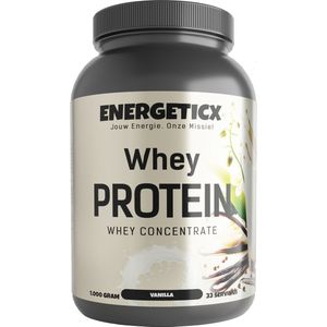 EnergeticX Whey Proteïne Vanille – Hoogwaardige Eiwitshake voor Spierherstel - 33 shakes (1000 gram)