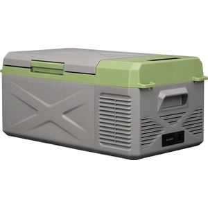 Steamy-E Single Zone Elektrische Compressor Koelbox - Single Zone - 16 liter - 12V en 230V - voor auto en camping - Grijs