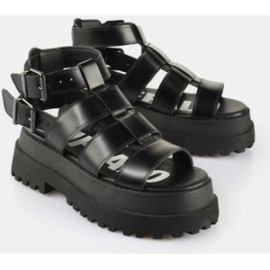 Buffalo PLUTO GLD Dames Sandaal - zwart - EU39