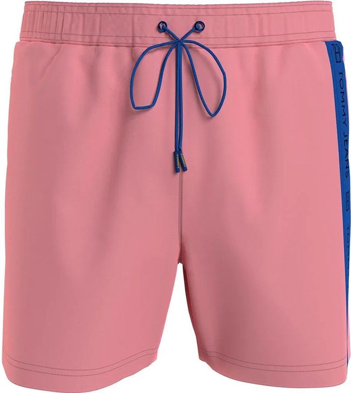Tommy Jeans Medium Side Tape Zwembroek Roze S Man