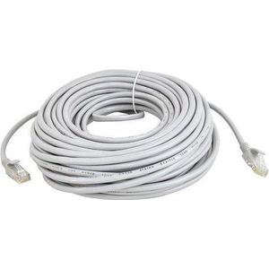 ValeDelucs Internetkabel 20 meter - CAT6 UTP Ethernet kabel RJ45 - Patchkabel LAN Cable Netwerkkabel - Lichtgrijs
