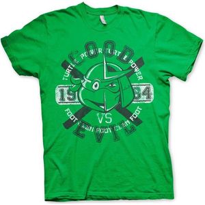 Teenage Mutant Ninja Turtles Heren Tshirt -S- Good VS Evil Groen
