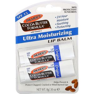 Palmer's, Ultra Moisturizing Lip Balm, SPF 15, Original, 2 Pack, 0.30 oz (8 g)