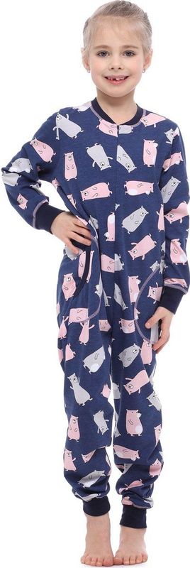 Merry Style - MS-MS10-186-PJ - Kinder Pyjama - Marineblau - Lange Mouwen - Lange Broek met Zakken