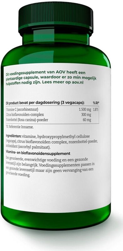 AOV 313 - Vitamine C 500 - 2 x 90 Vegacapsules - Voordeelverpakking