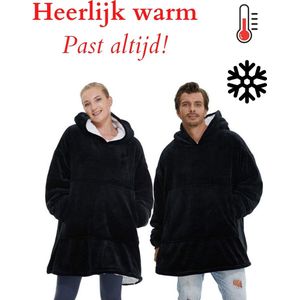 Hoodie Blanket - Oversized Hoodie - Fleece Deken - Fleece Vest Dames Heren - Warm - TV Deken - Fleecedeken Met Mouwen - Indoor/Outdoor Coat - Hoodie - Plaid Met Mouwen - Knuffelen - Sherpa