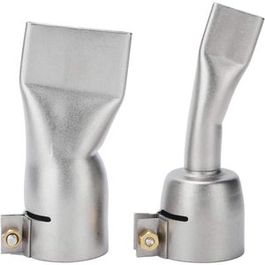 2 Stuks 20 Mm Kleine + 40 Mm Grote Punt Platte Lasmondstuk Roestvrij Staal Laspistool Platte Mondstuk Handig Te Gebruiken voor Het Lassen van PP PVC