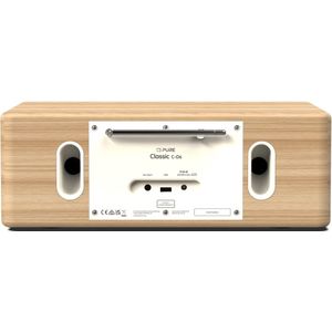 Pure - Classic C-D6 - Muzieksysteem - Wit - Katoen/Eiken