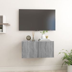 vidaXL TV-meubel - Hangend - 60x30x30cm - Grijs Sonoma Eiken - Kast