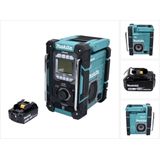 Makita - DMR 301 - Snoerloze Bouwplaatsradio - DAB / DAB+ / Bluetooth - 12 V max. - 18 V - Inclusief Accu 4.0 Ah