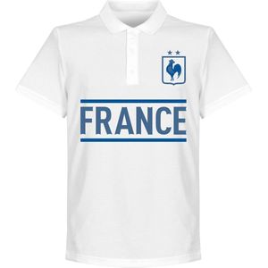 Frankrijk Team Polo Shirt - Wit - S