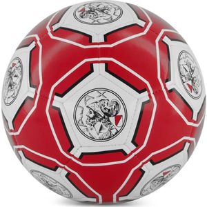Ajax Voetbal Rood Wit Oud Logo Opgepompt Maat 5 - Ajax Bal - Ajax Champions Leageau -Ajax Amsterdam -