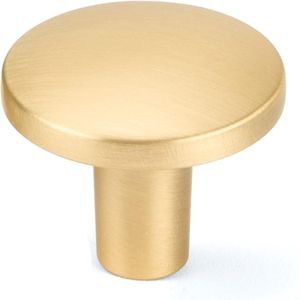 5 stuks - Meubelknop- Rond Goud - Kast knopjes - Kastknoppen Goud - Meubelknop- - deurknoppen voor kasten - Meubelbeslag - deurknopjes