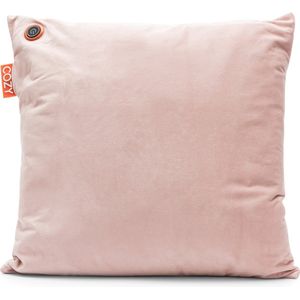 ​Cozy warmtekussen | Duurzaam & Draadloos | Infrarood | 45x45 cm | Velvet | Roze | incl Grote Batterij