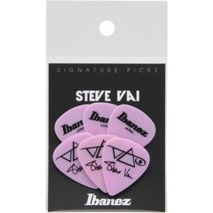 Ibanez Plektrum B1000SV-MP,6er-Set Steve Vai, signature, pink - Plectrum set