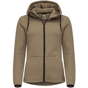 Cutter & Buck Pemberton Hood Fz Dames Khaki maat S