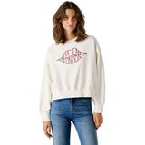 Pepe Jeans Bernis Sweatshirt Wit L Vrouw