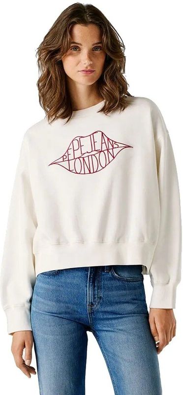 Pepe Jeans Bernis Sweatshirt Wit L Vrouw