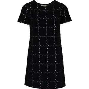 Friendly Sweater â€¢ zwart wit geruite jurk â€¢ maat L