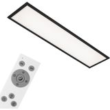 Briloner Verlichting - plafondlamp, LED-paneel dimbaar, kleurtemperatuurregeling, incl. afstandsbediening, 24 Watt, 2.200 lumen, wit-zwart