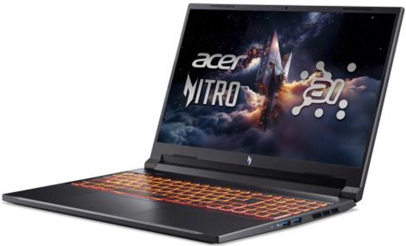 Acer Nitro V 16 AI ANV16-42-R8PW - Laptop - Zwart - 16 inch - AMD Ryzen 7 260 - 16 GB RAM - 1 TB SSD - NVIDIA GeForce RTX 5070 - Wi-Fi 6E