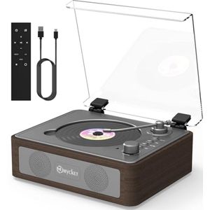 Draagbare CD Speler met Bluetooth en Oplaadbare Batterij - Vintage Design voor Thuis