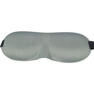 Premium Zijden - 3D Deluxe - Slaapmasker - Oogmasker - Grijs