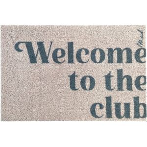 Mad About Mats - Nia - Welcome to the club - deurmat - schoonloop/touch - wasbaar - 50x75