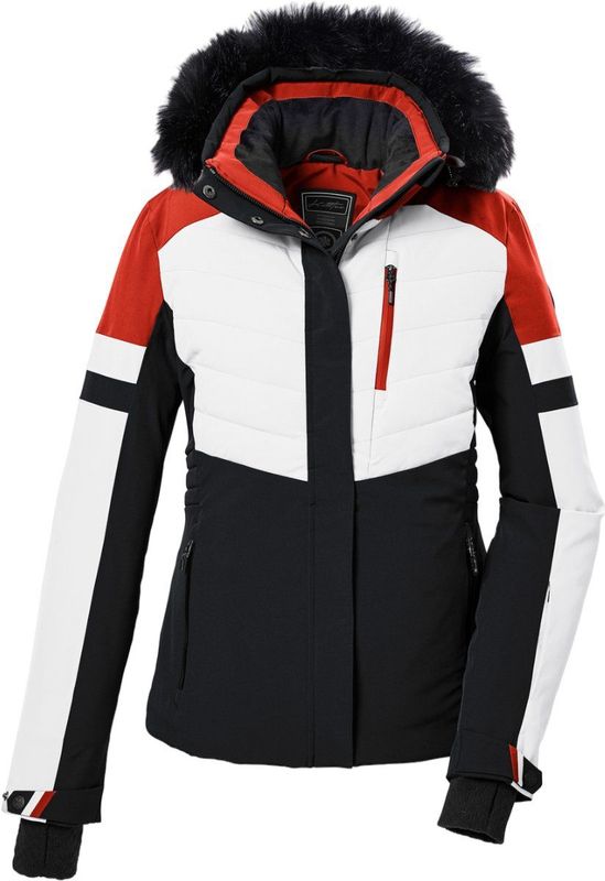 KILLTEC KSW101 Ski Jacket W | Zwart Rood