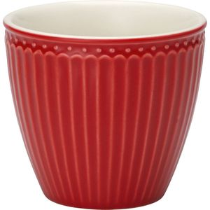 GreenGate Beker (latte cup) Alice rood 300 ml - Ø 10 cm