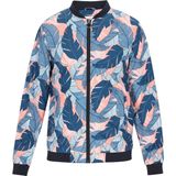 MO - Tussenjas - Blauw - Bomberjack - Normale Pasvorm - Bloemenprint