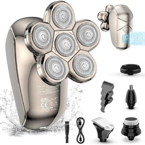 Skull Shaver - Gladde en Snelle Scheerervaring - Voor Hoofd, Gezicht en Nek - Ergonomisch en Draadloos Design - Precisie en Comfort in één - Voor een Strakke Look Thuis of Onderweg
