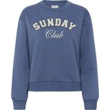 Kaffe - Kaelenora Sweatshirt - Blauw - Dames - Katoen