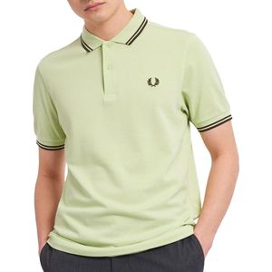 Fred Perry - Polo M3600 Lichtgroen - Slim-fit - Heren Poloshirt Maat XS